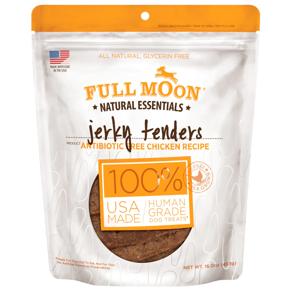 Full Moon Jerky Tenders Dog Treats Chicken Recipe -- 16 oz