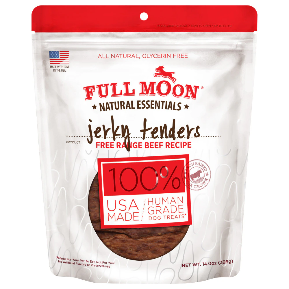 Full Moon Jerky Tenders Dog Treats Beef Recipe -- 14 oz