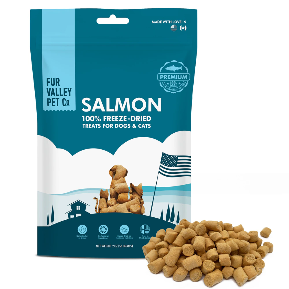 Fur Valley Pet Freeze-Dried Dog & Cat Treats Salmon -- 2 oz