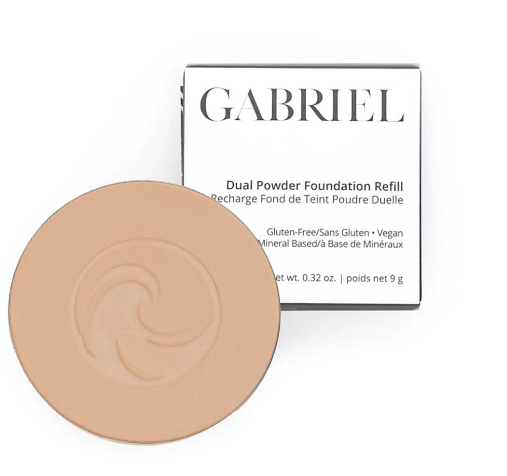 Gabriel Dual Pressed Powder Foundation Refill Medium Beige -- 0.32 oz