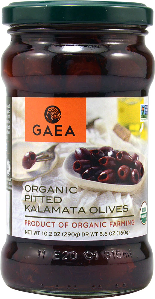 Gaea Organic Pitted Kalamata Olives -- 10.2 oz