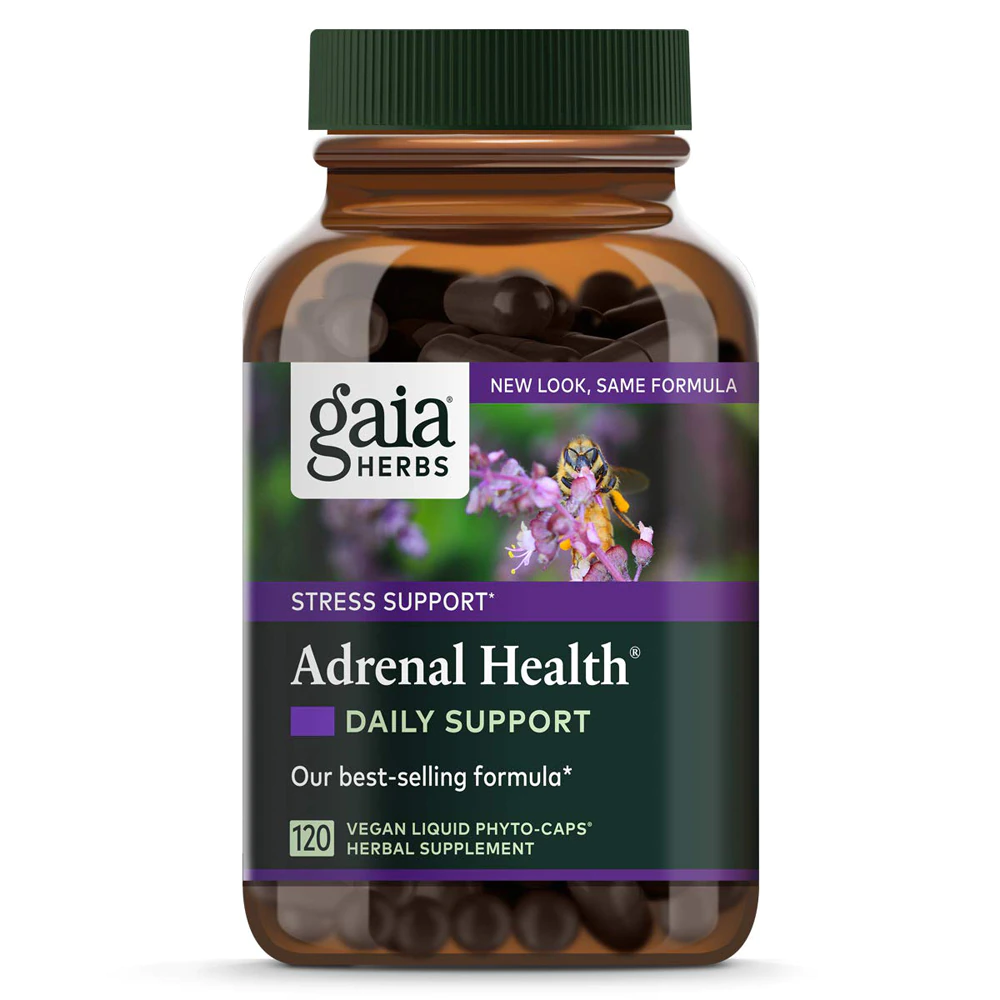 Gaia Herbs Adrenal Health? Daily Support -- 120 Vegan Liquid Phyto-Caps