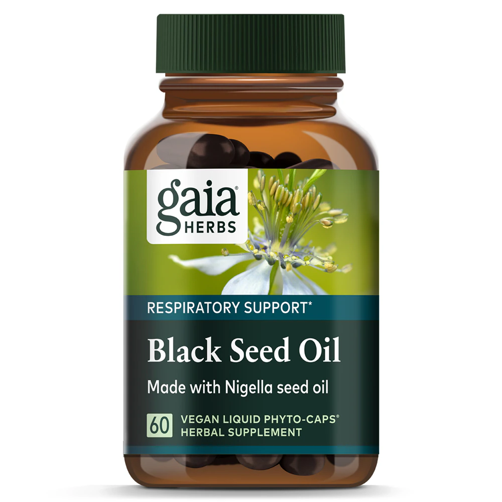 Gaia Herbs Black Seed Oil -- 60 Vegan Liquid Phyto-Caps