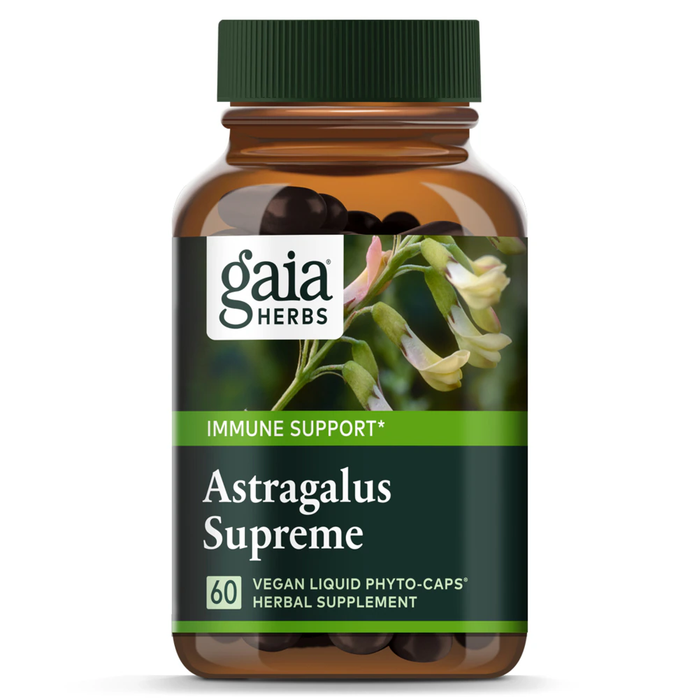 Gaia Herbs Immune Support? Astragalus Supreme -- 60 Vegan Liquid Phyto-Caps