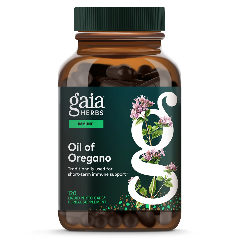 Gaia Herbs Immune Support Oil of Oregano -- 120 Liquid Capsules