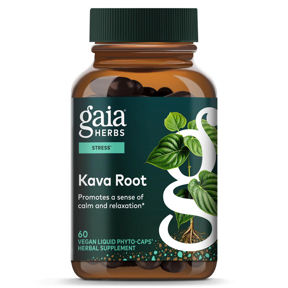 Gaia Herbs Kava Root -- 60 Liquid Phyto-Caps