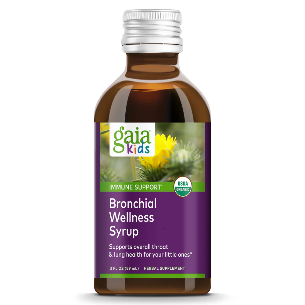 Gaia Herbs Kids Organic Bronchial Wellness Syrup -- 3 fl oz