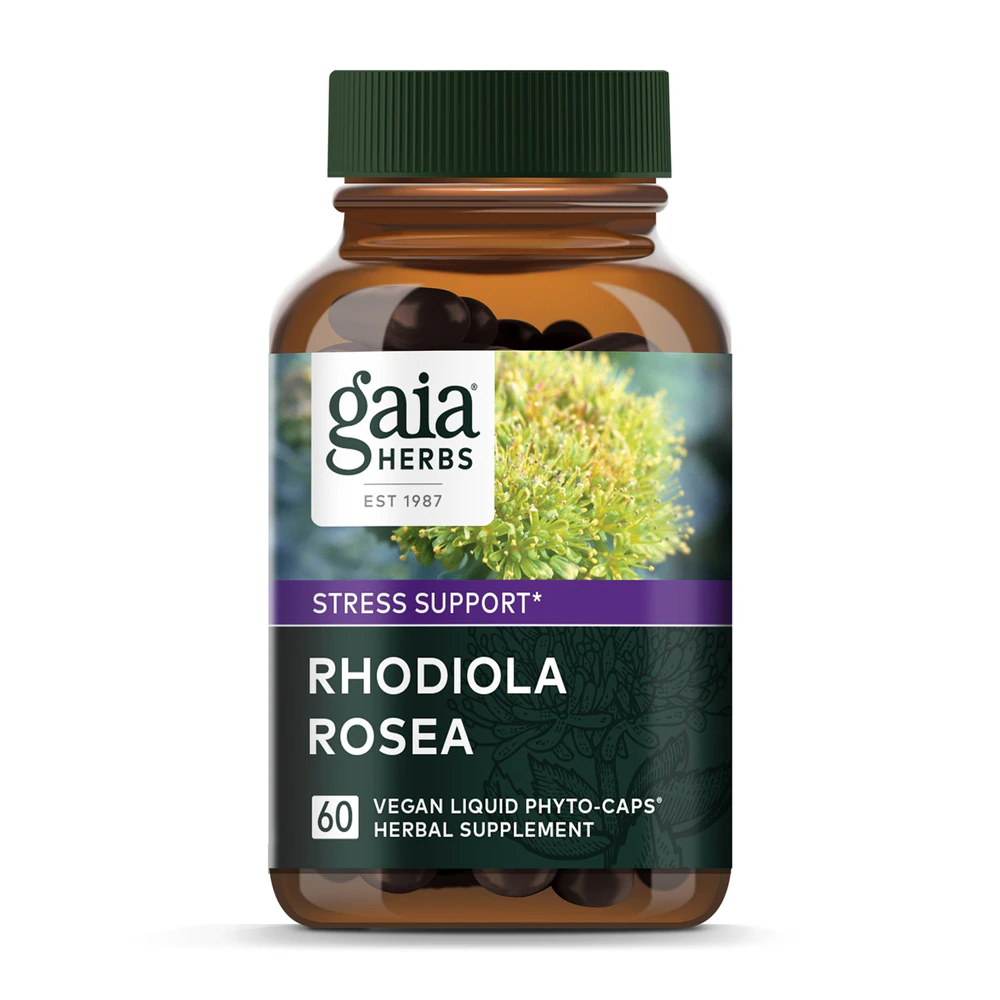 Gaia Herbs Single Herbs Rhodiola Rosea -- 60 Vegan Liquid Phyto-Caps?