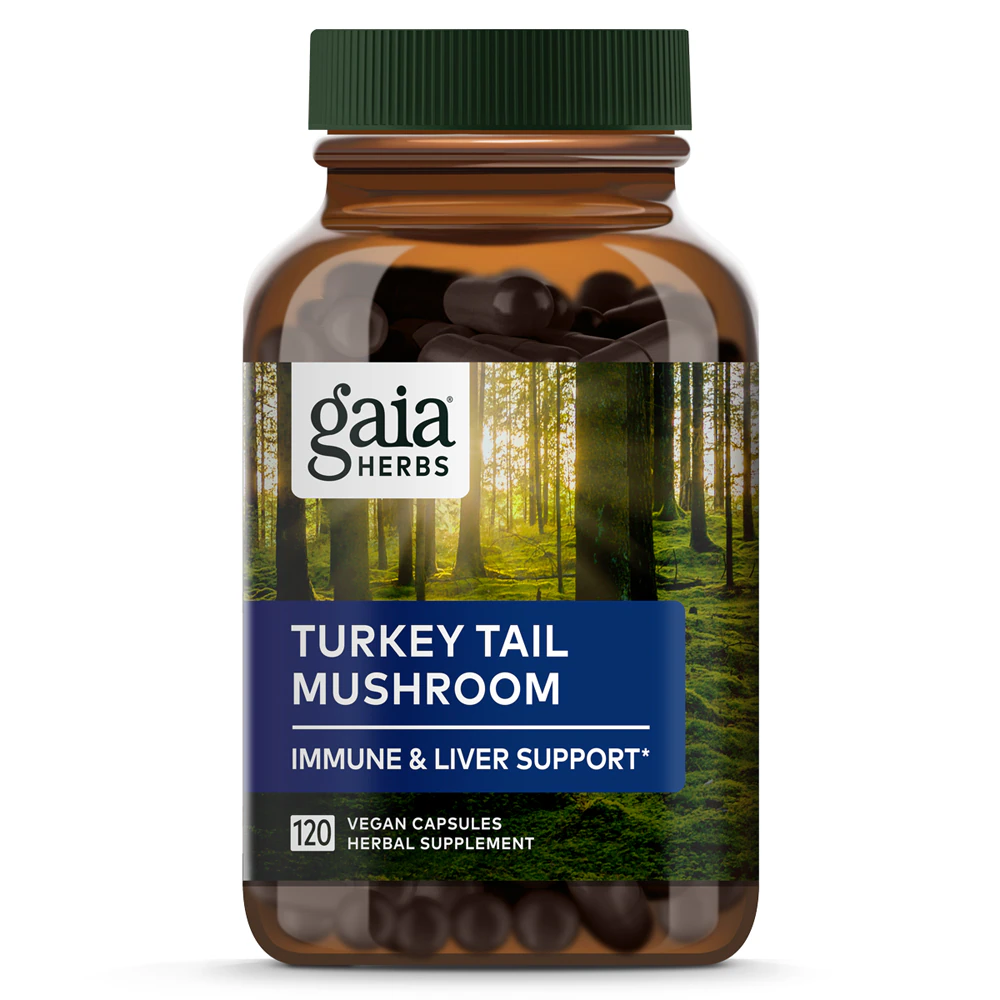 Gaia Herbs Turkey Tail Mushroom -- 120 Vegan Capsules