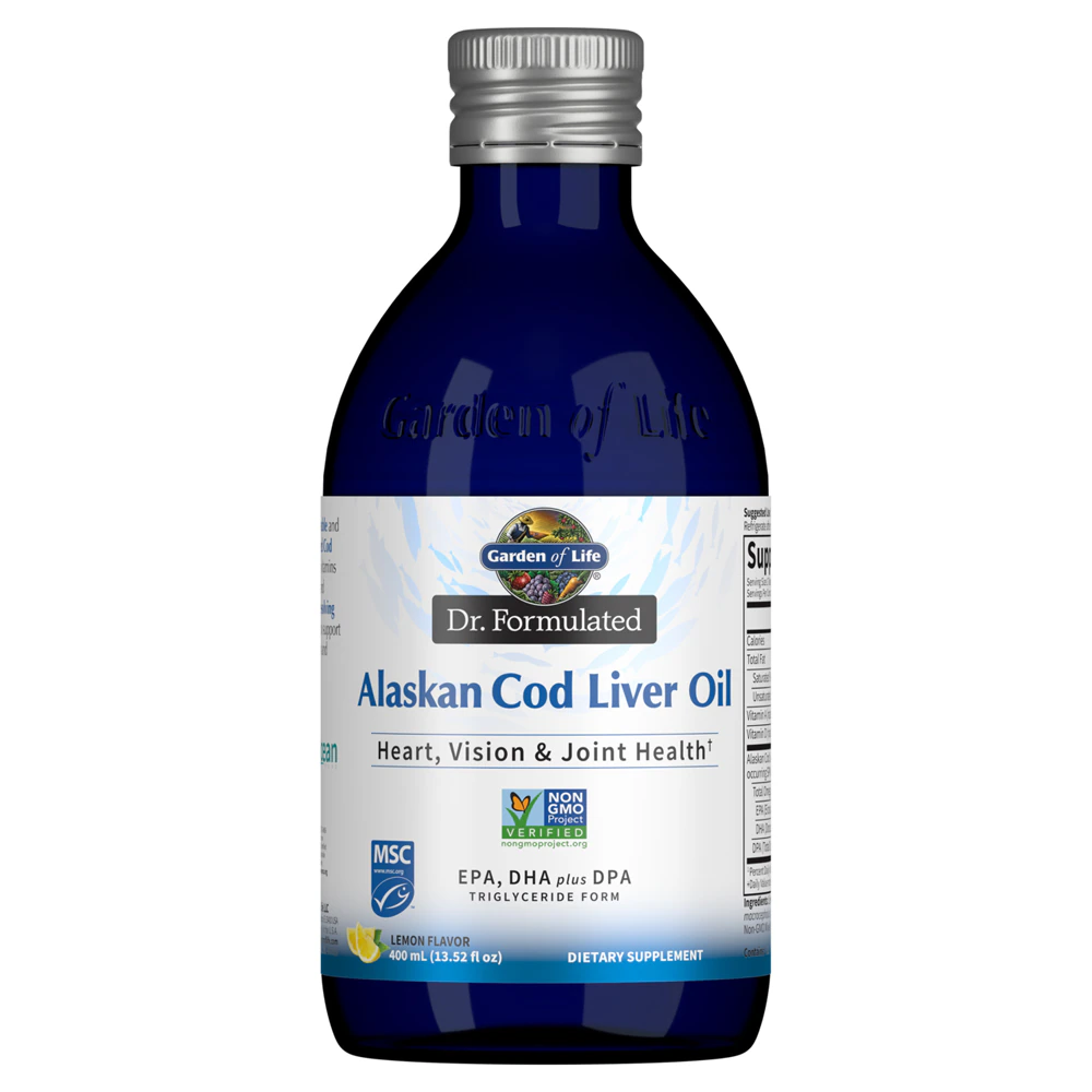 Garden of Life Dr. Formulated Alaskan Cod Liver Oil Lemon -- 13.5 fl oz