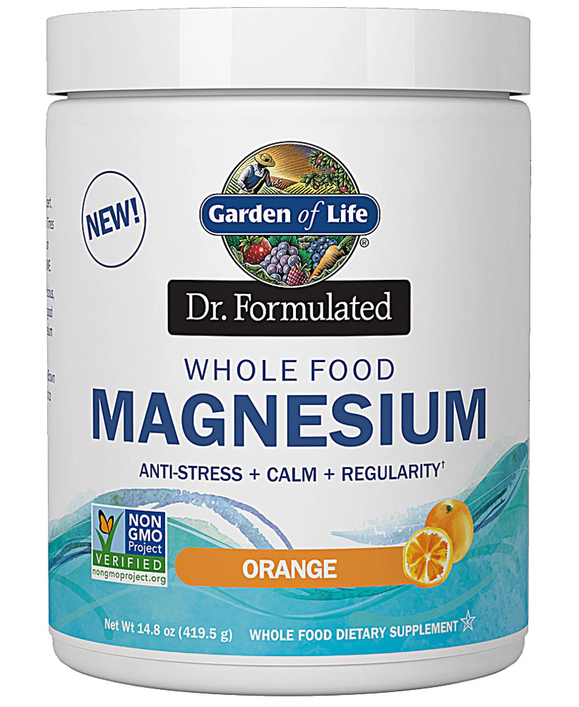 Garden of Life Dr. Formulated Magnesium Whole Food Powder Orange -- 14.8 oz