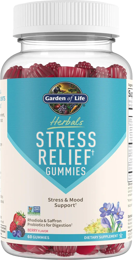 Garden of Life Herbal Stress Relief Gummies Berry -- 60 Gummies