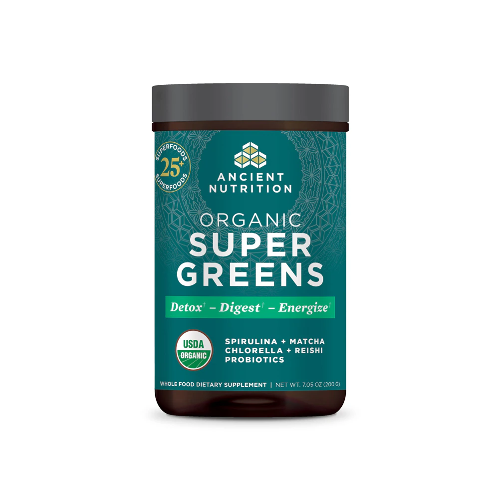 Ancient Nutrition Organic SuperGreens Powder -- 7.05 oz