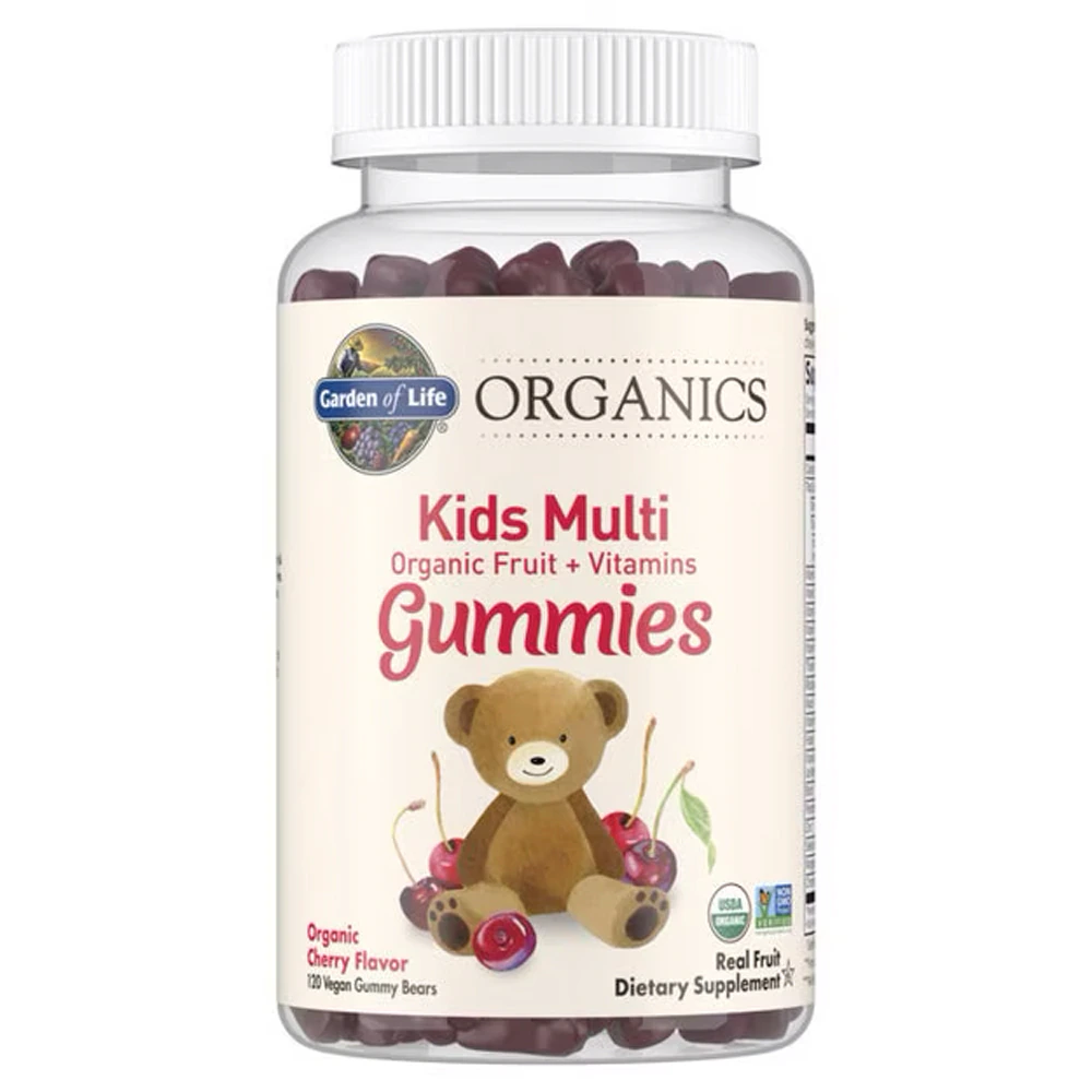 Garden of Life Kids Organics Multi Vitamins Organic Cherry -- 120 Vegan Gummies