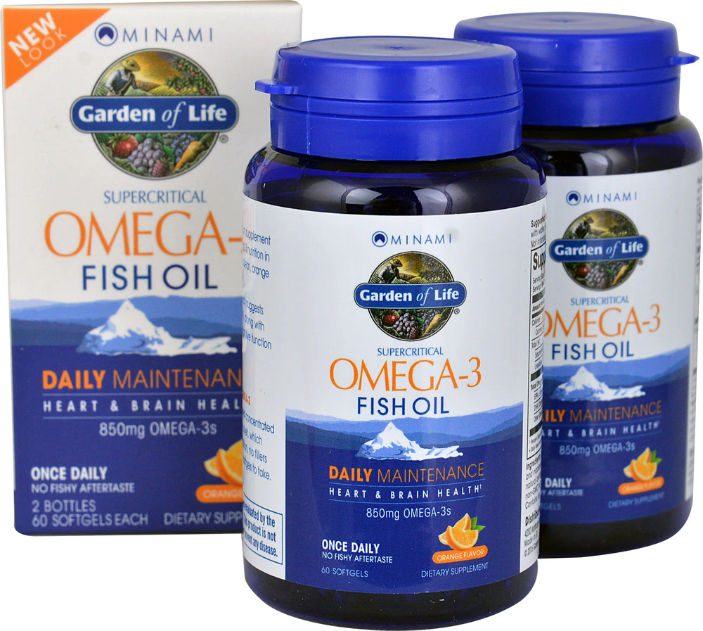 Garden of Life Minami Omega-3 Fish Oil Orange -- 850 mg - 120 Softgels