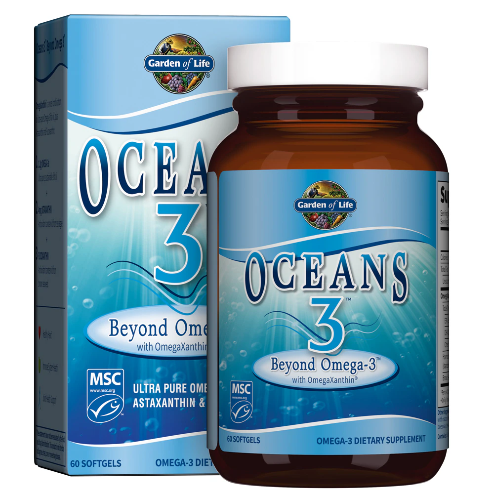 Garden of Life Oceans 3? Beyond Omega-3? with OmegaXanthin? -- 60 Softgels