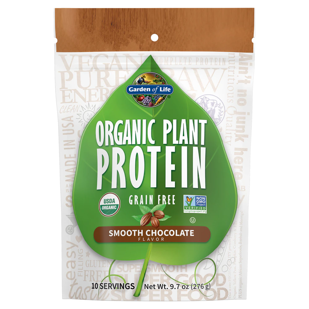 Garden of Life Organic Plant Protein Smooth Chocolate -- 10 Servings
