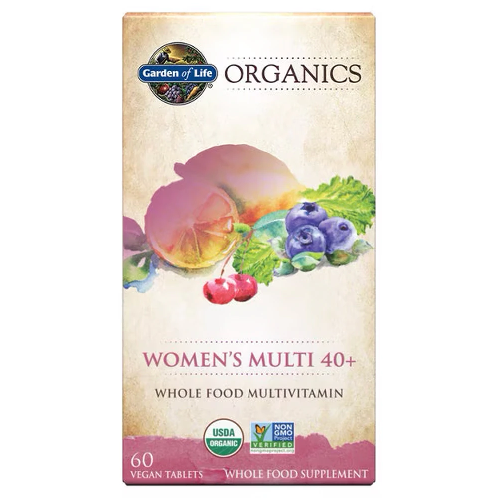 Garden of Life Organics Women's Multi 40 Plus -- 60 Vegan Tablets