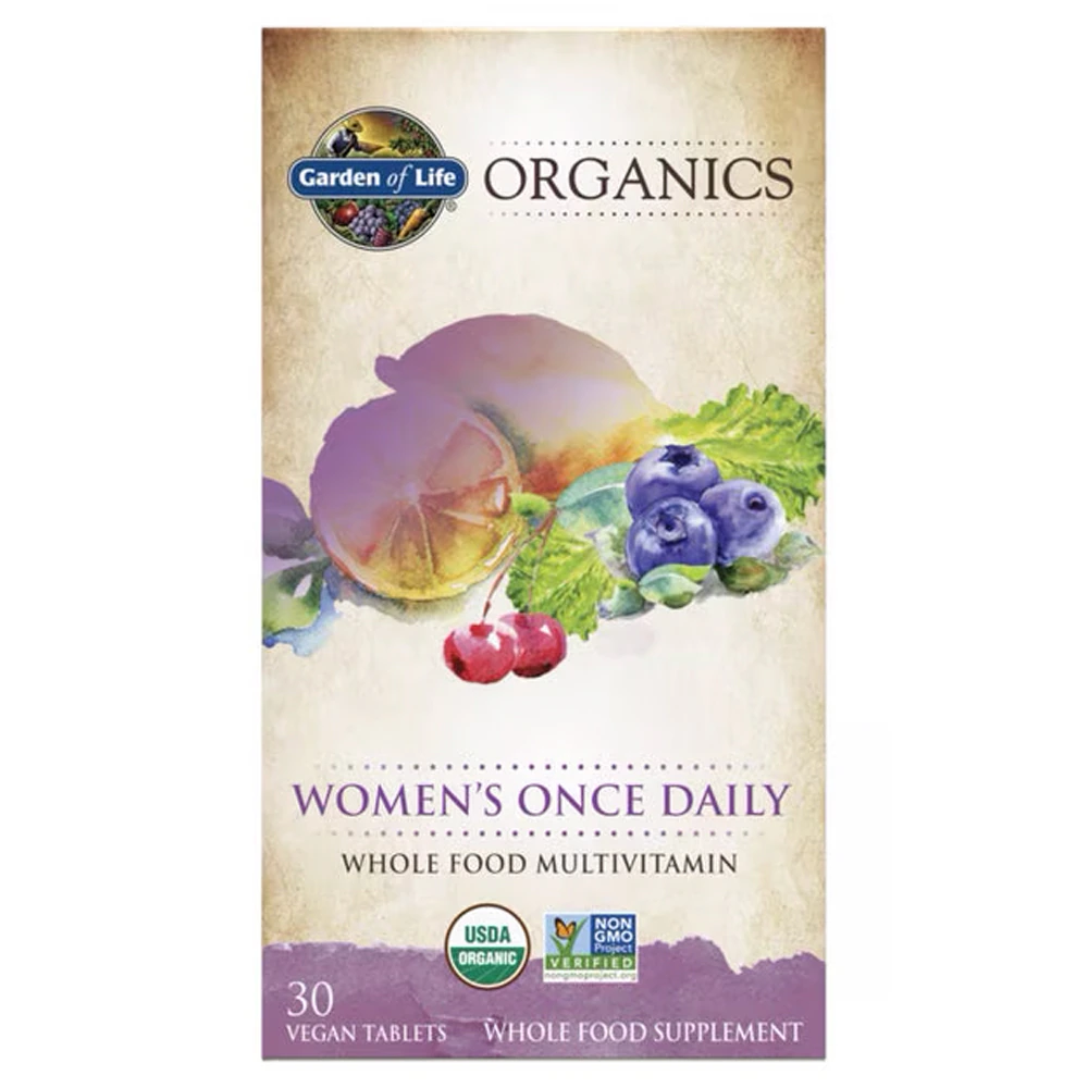 Garden of Life Organics Women's Once Daily Multivitamin -- 30 Vegan Tablets