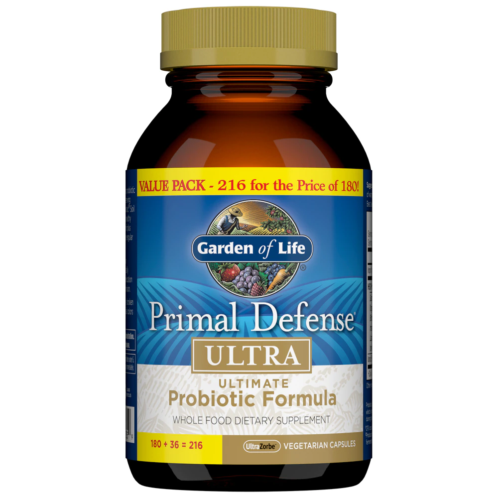 Garden of Life Primal Defense? Ultra Probiotic Formula -- 216 Vegetarian Capsules