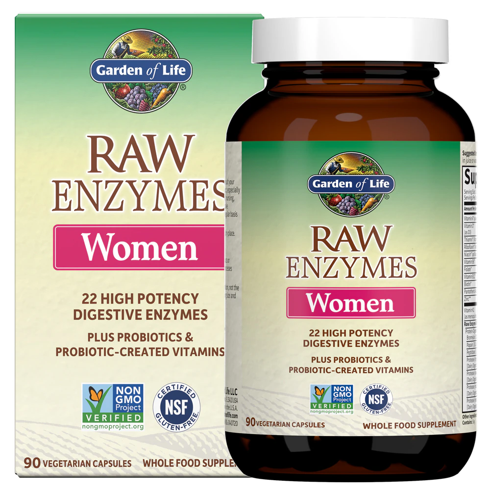 Garden of Life RAW Enzymes Women -- 90 Vegetarian Capsules