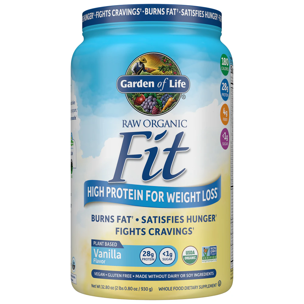 Garden of Life RAW Organic Fit High Protein for Weight Loss Vanilla -- 2 lbs