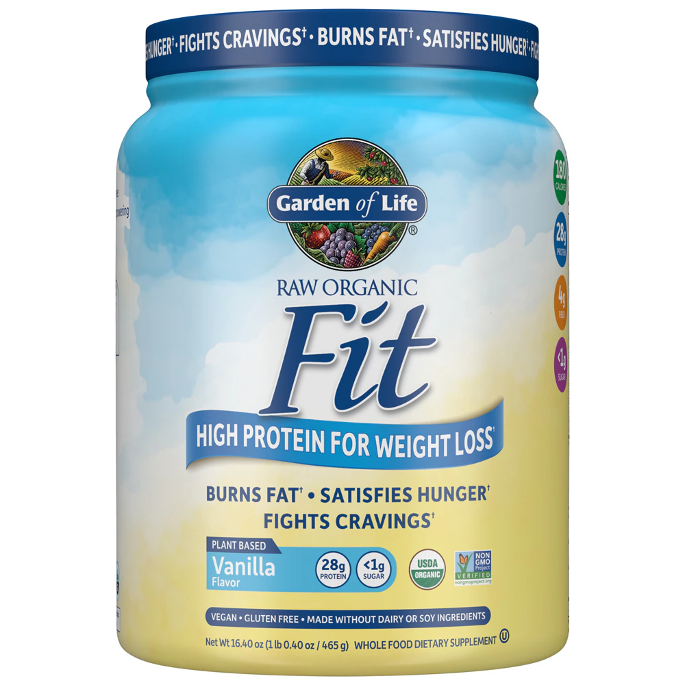 Garden of Life RAW Organic Fit High Protein for Weight Loss Vanilla -- 16.1 oz