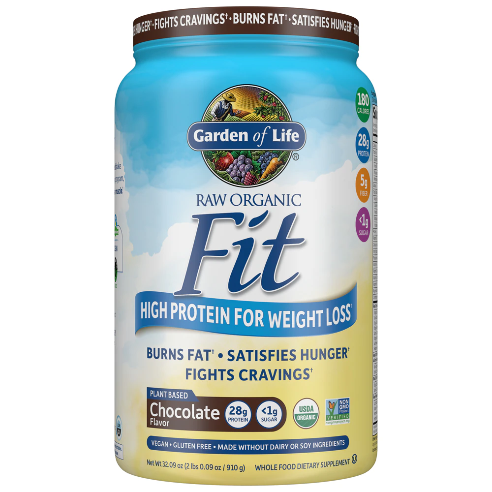 Garden of Life Raw Organic Fit Plant-Based Chocolate -- 32.5 oz