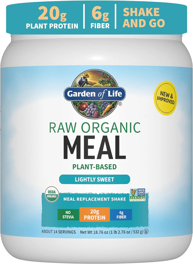 Garden of Life Raw Organic Meal Lightly Sweet -- 18.76 oz