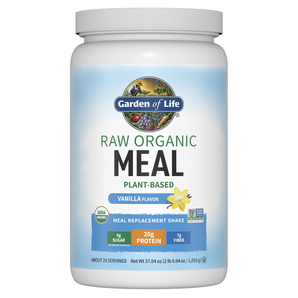 Garden of Life Raw Organic Meal Plant-Based Vanilla -- 37.04 oz