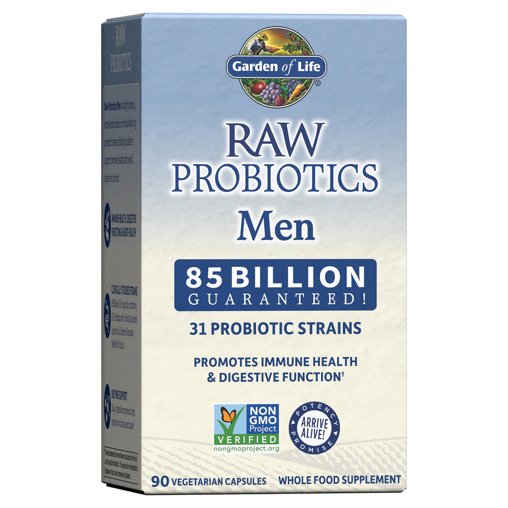 Garden of Life RAW Probiotics Men -- 85 billion - 90 Vegetarian Capsules