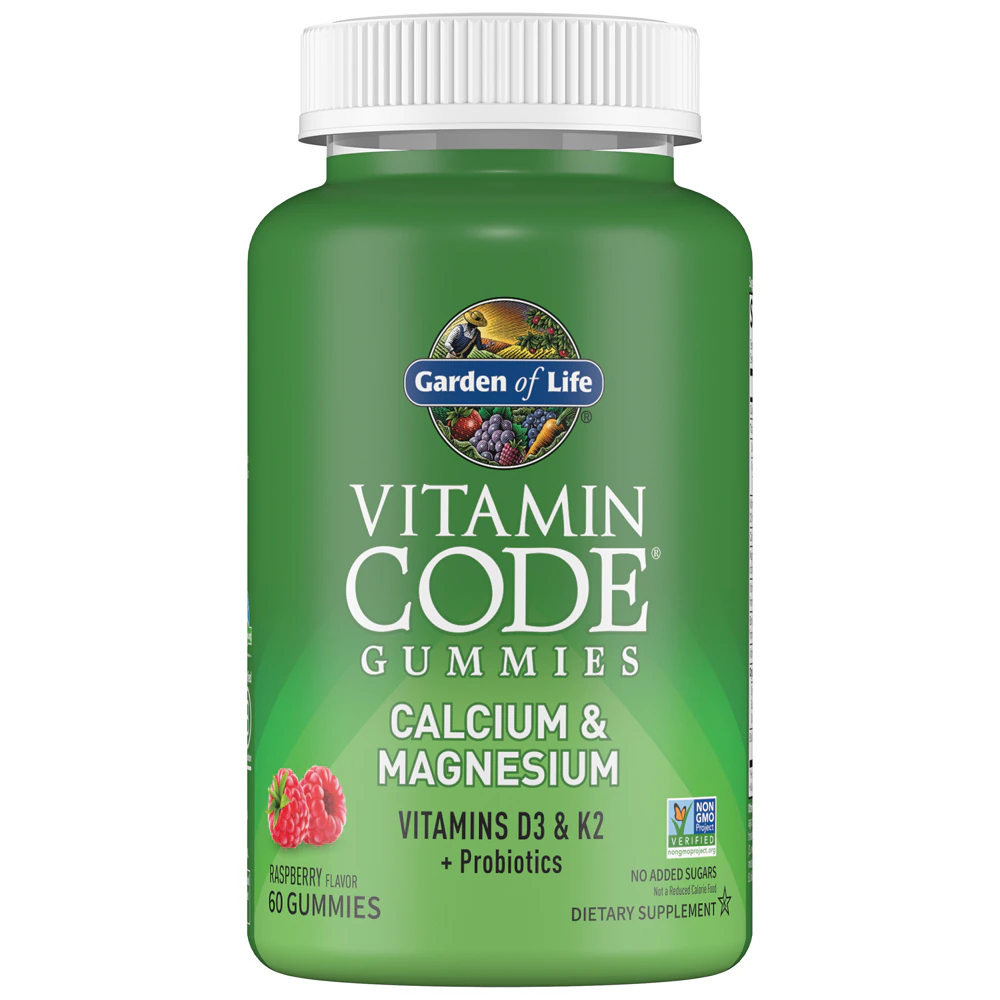 Garden of Life Vitamin Code - Calcium & Magnesium Gummies Raspberry -- 60 Gummies
