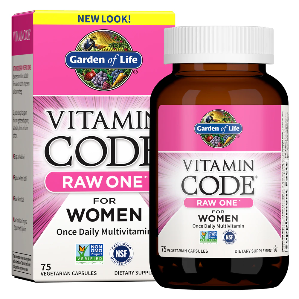 Garden of Life Vitamin Code RAW One Multivitamin for Women -- 75 Vegetarian Capsules