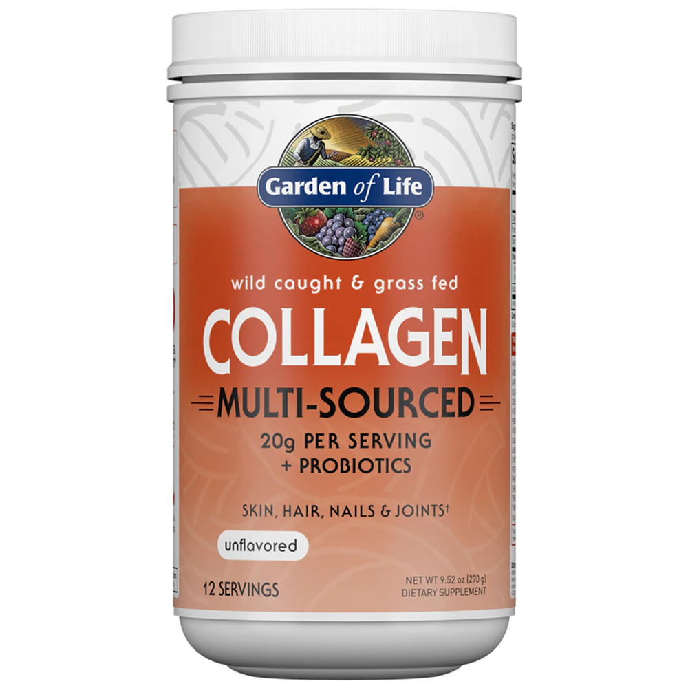 Garden of Life Wild Caught & Grass Fed Collagen Powder Unflavored -- 12 Servings