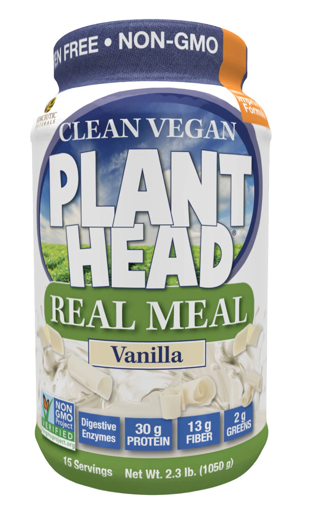 Genceutic Naturals Plant Head Real Meal Vanilla -- 2.3 lb