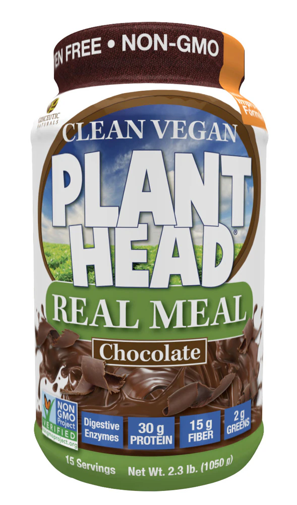 Genceutic Naturals Plant Head Real Meal Chocolate -- 2.3 lb