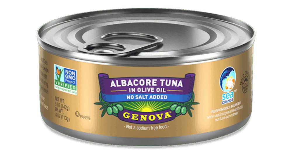 Genova Albacore Can Tuna in Olive Oil No Salt Added -- 5 oz