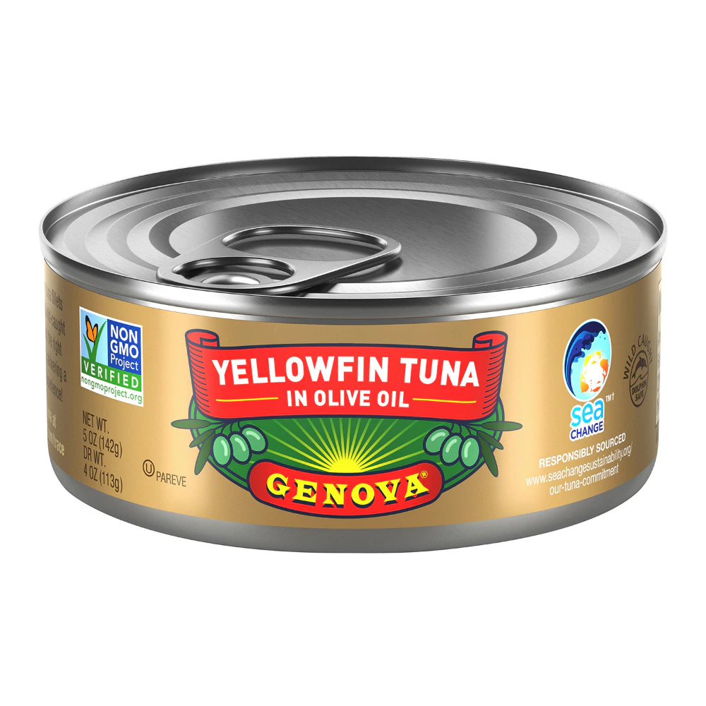 Genova Yellowfin Can Tuna in Olive Oil -- 5 oz