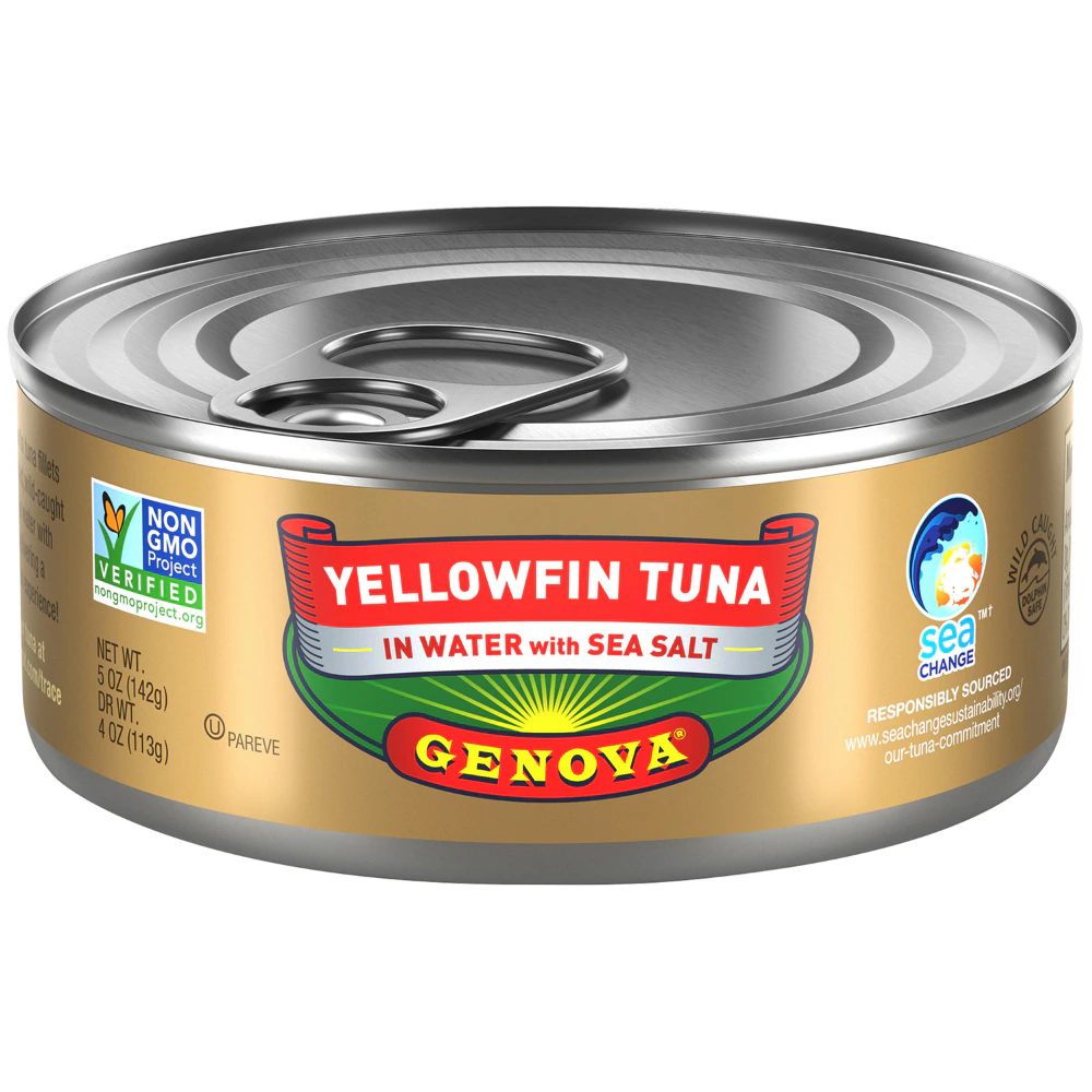 Genova Yellowfin Can Tuna in Water with Sea Salt -- 5 oz