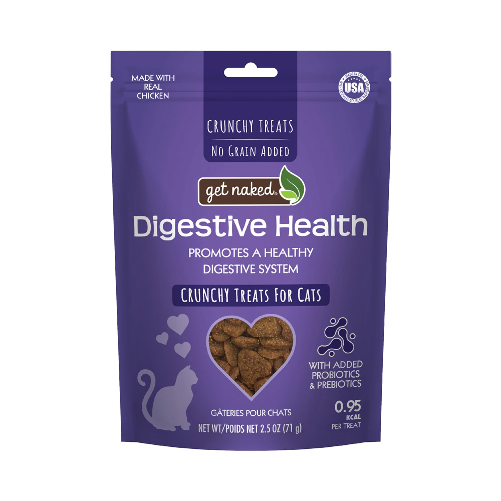 Get Naked Cat Crunchy Treats Digestive Health Chicken -- 2.5 oz