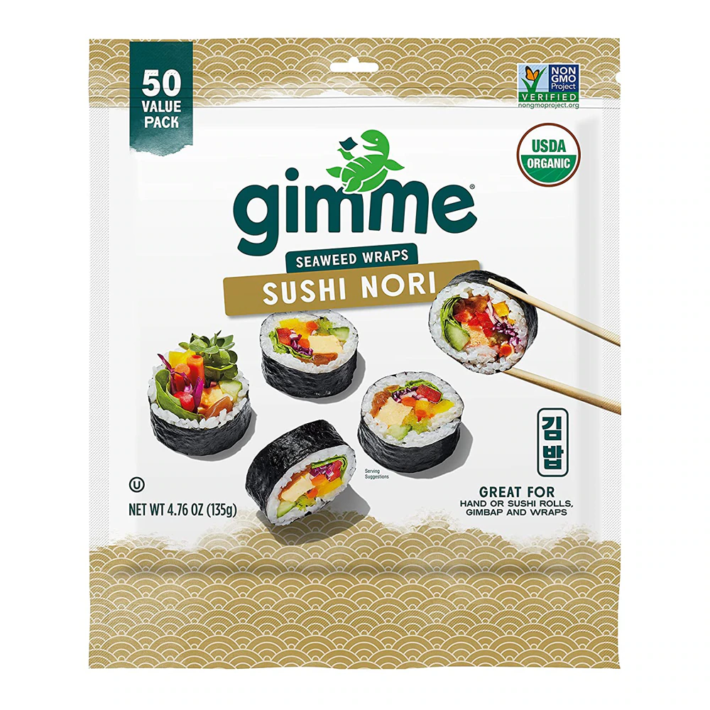 GimMe Organic Sushi Nori Sheets -- 4.76 oz