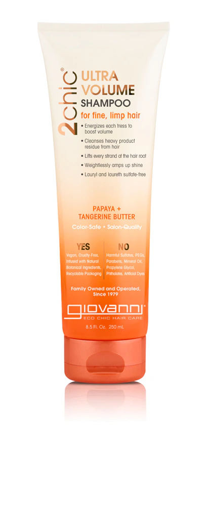 Giovanni 2chic Ultra-Volume Shampoo with Tangerine & Papaya Butter -- 8.5 fl oz