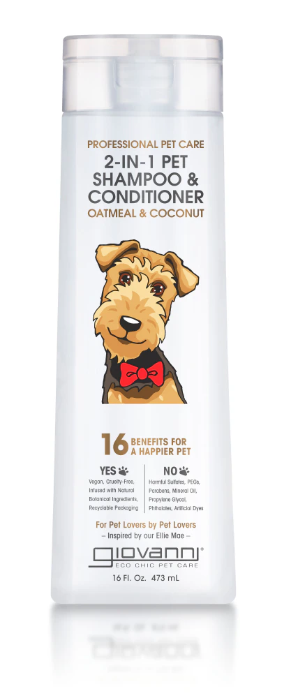 Giovanni Eco Chic Pet 2-in-1 Pet Shampoo & Conditioner Oatmeal & Coconut -- 16 fl oz