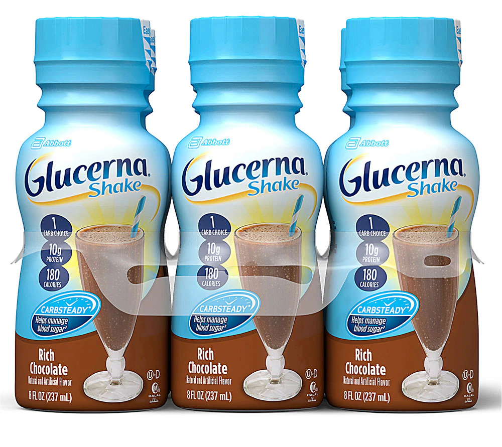 Glucerna Shake Rich Chocolate -- 6 Bottles