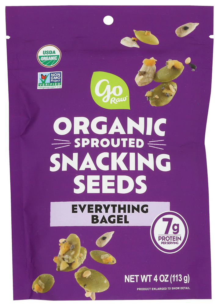 Go Raw Snacking Seeds Organic Everything Bagel -- 4 oz