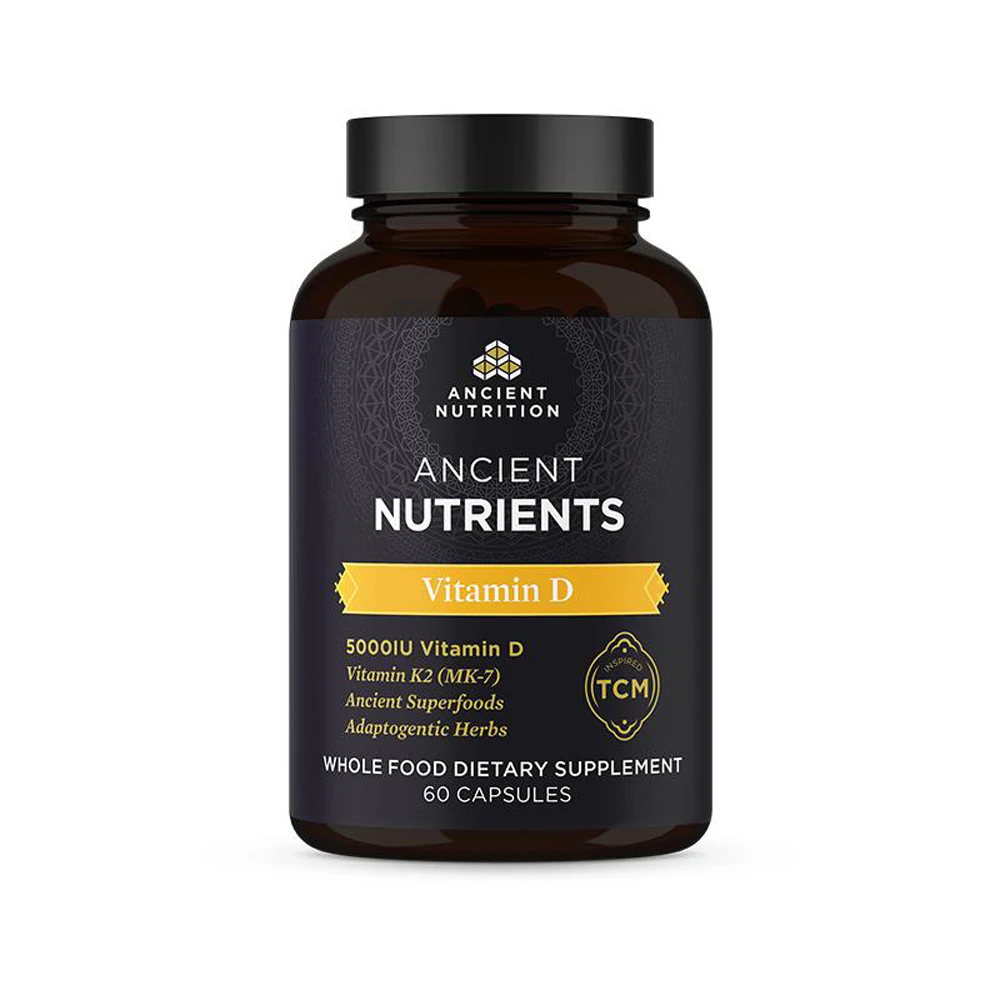 Ancient Nutrition Vitamin D Ancient Superfoods -- 5000 IU - 60 Capsules