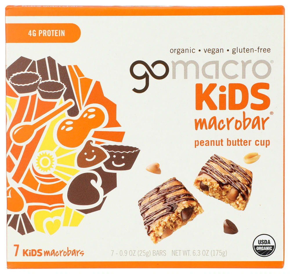 GoMacro Organic Gluten Free Macrobar Peanut Butter Cup -- 7 Bars
