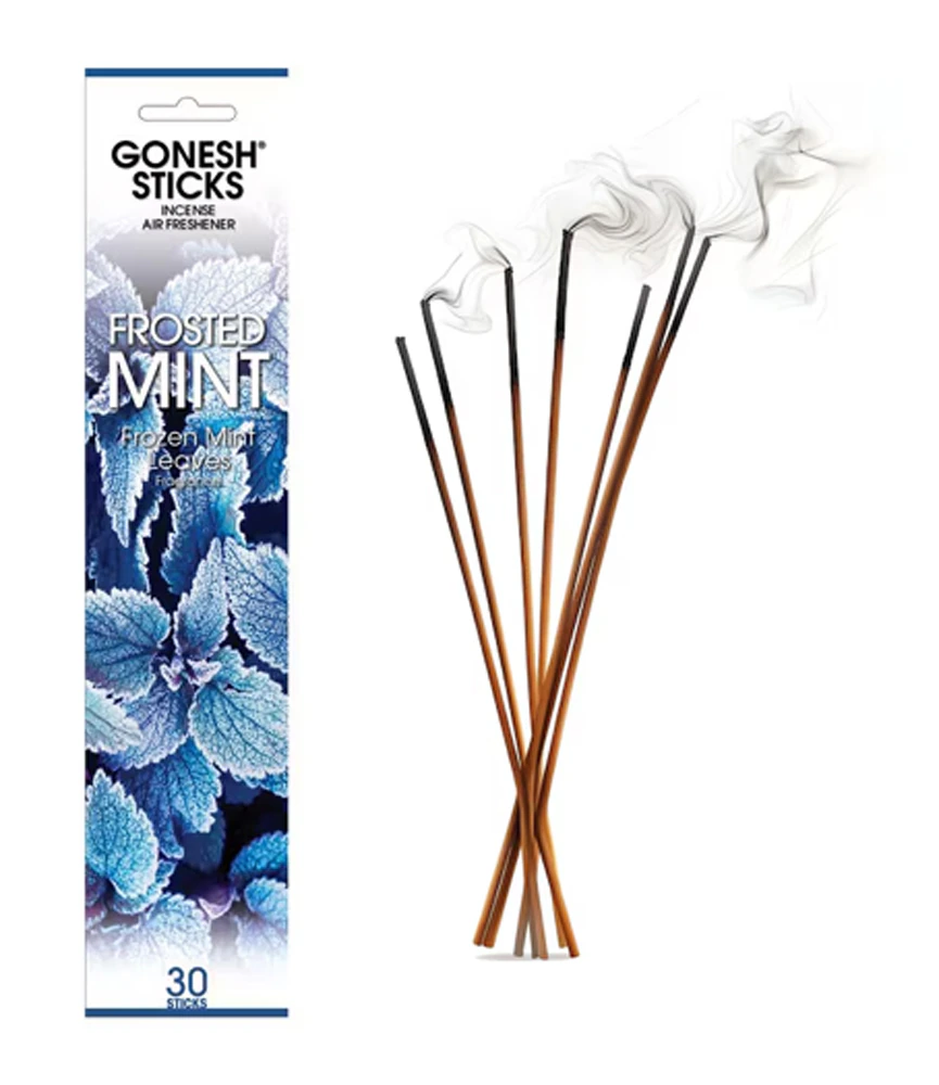 Gonesh Incense Blended Winter Scent - Frosted Mint Frozen Mint Leaves -- 30 Sticks