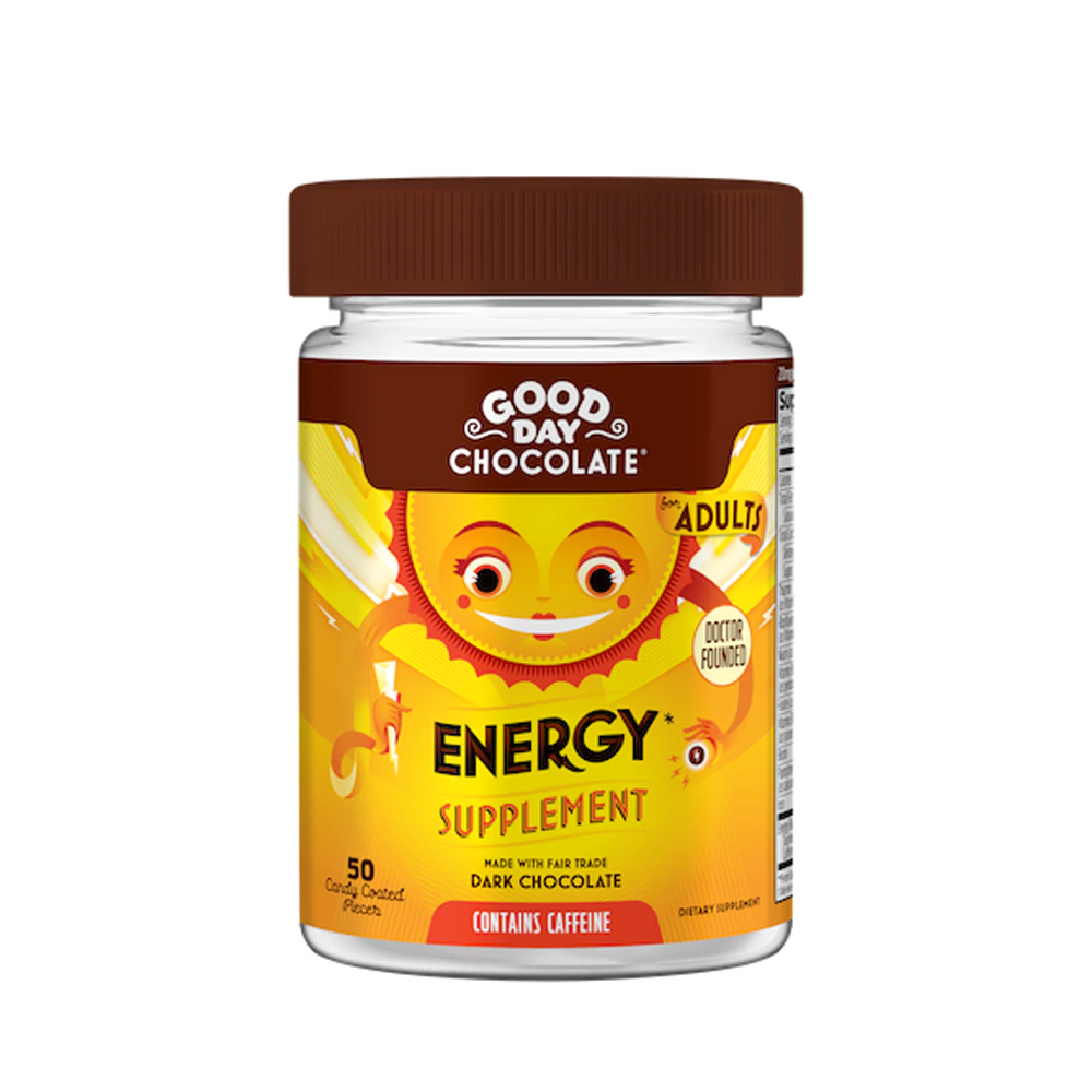 Good Day Chocolate Adults Energy Supplement -- 50 Candy Coated Pieces