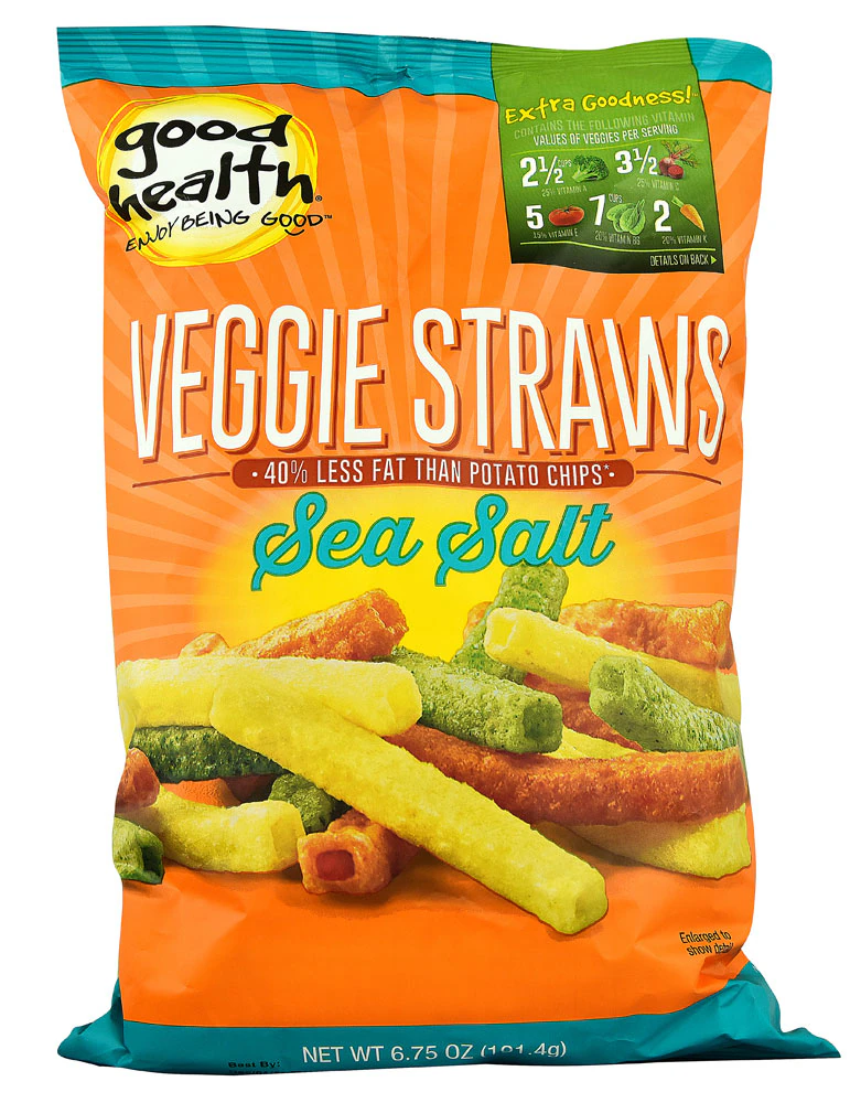 Good Health Inc. Veggie Straws Sea Salt -- 6.75 oz